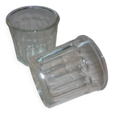 Paire de 2 pots à confiture anciens 500 ml