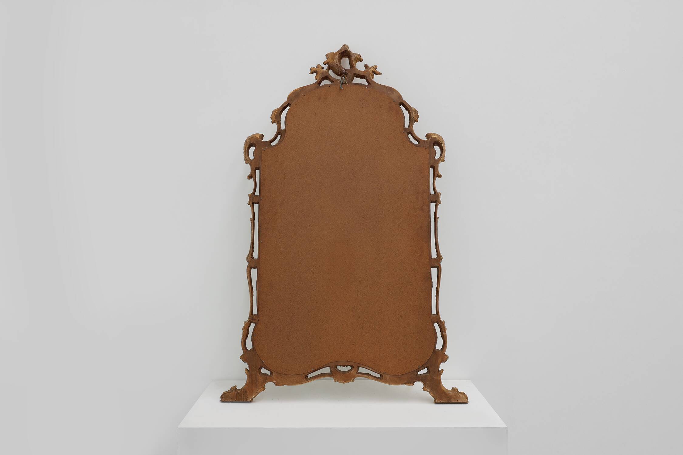 Large 20th century Baroque gilt wooden mirror in Louis XV style