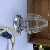 Lampe globe en verre art deco