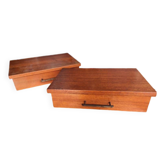 2 vintage teak drawers 1960/70