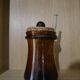 Pot en verre fumé avec son couvercle en liége