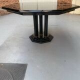 Vintage black lacquered table