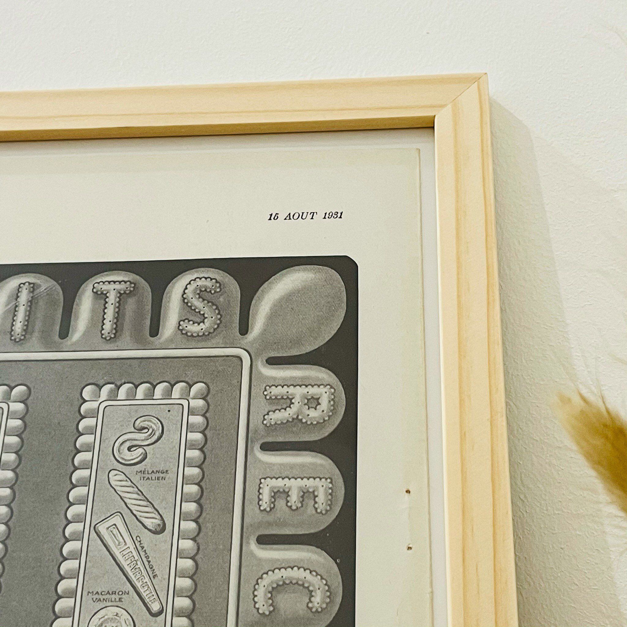 Illustration Biscuit LU Lefévre - Nantes - Vintage of 1930 - 30x40cm