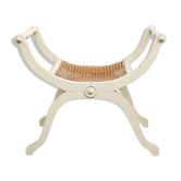 Fauteuil curule canné