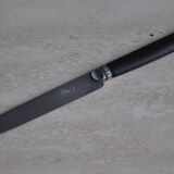 12 Antique silver ebony dessert knives