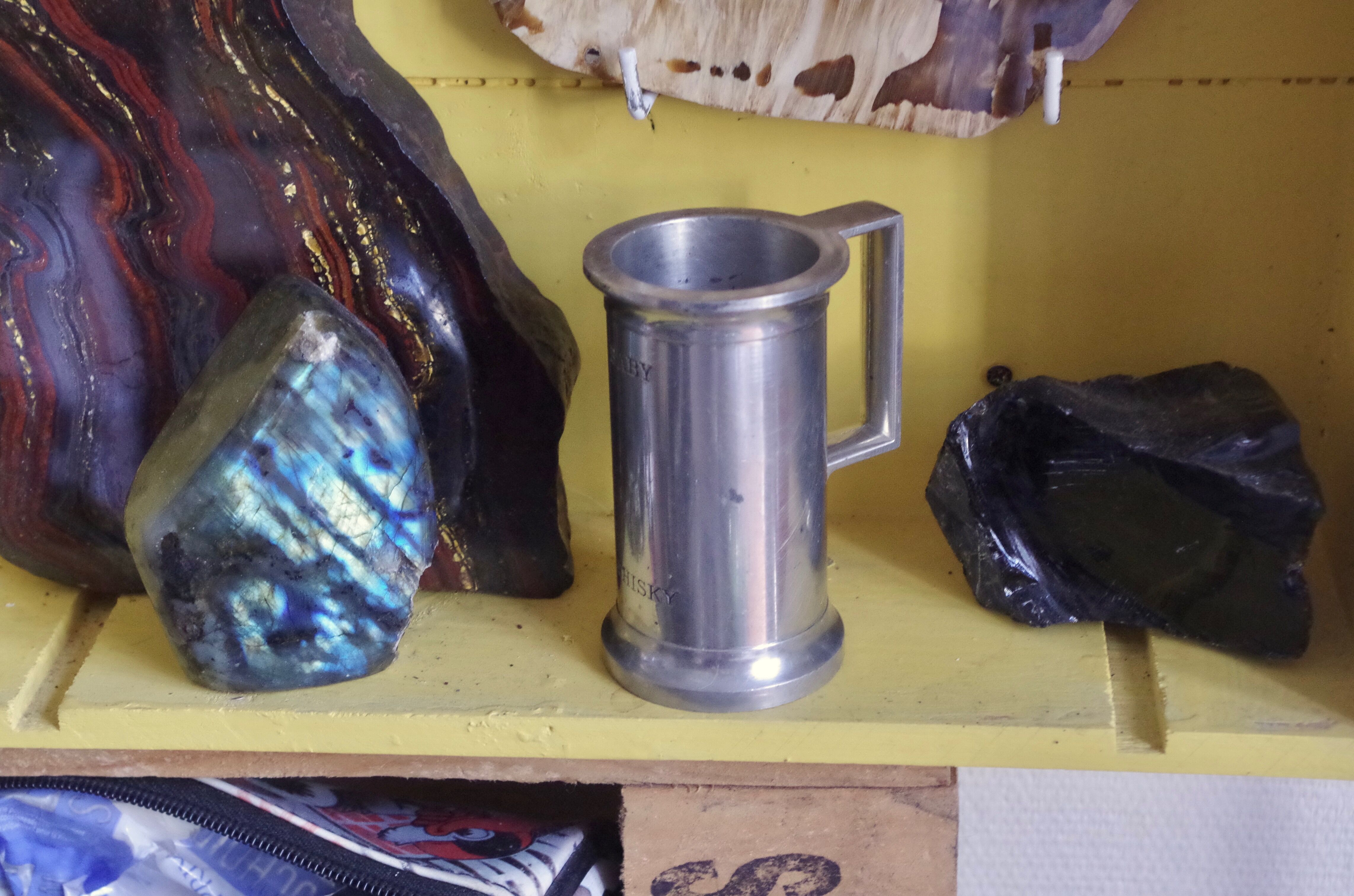 Concorde branded pewter whiskey jigger