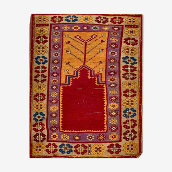 Turkish carpet of konya village / anatolian 19th