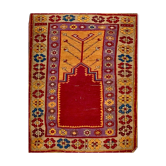 Turkish carpet of konya village / anatolian 19th