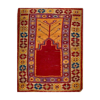 Turkish carpet of konya village / anatolian 19th