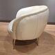 2 white leather armchairs, 1980s