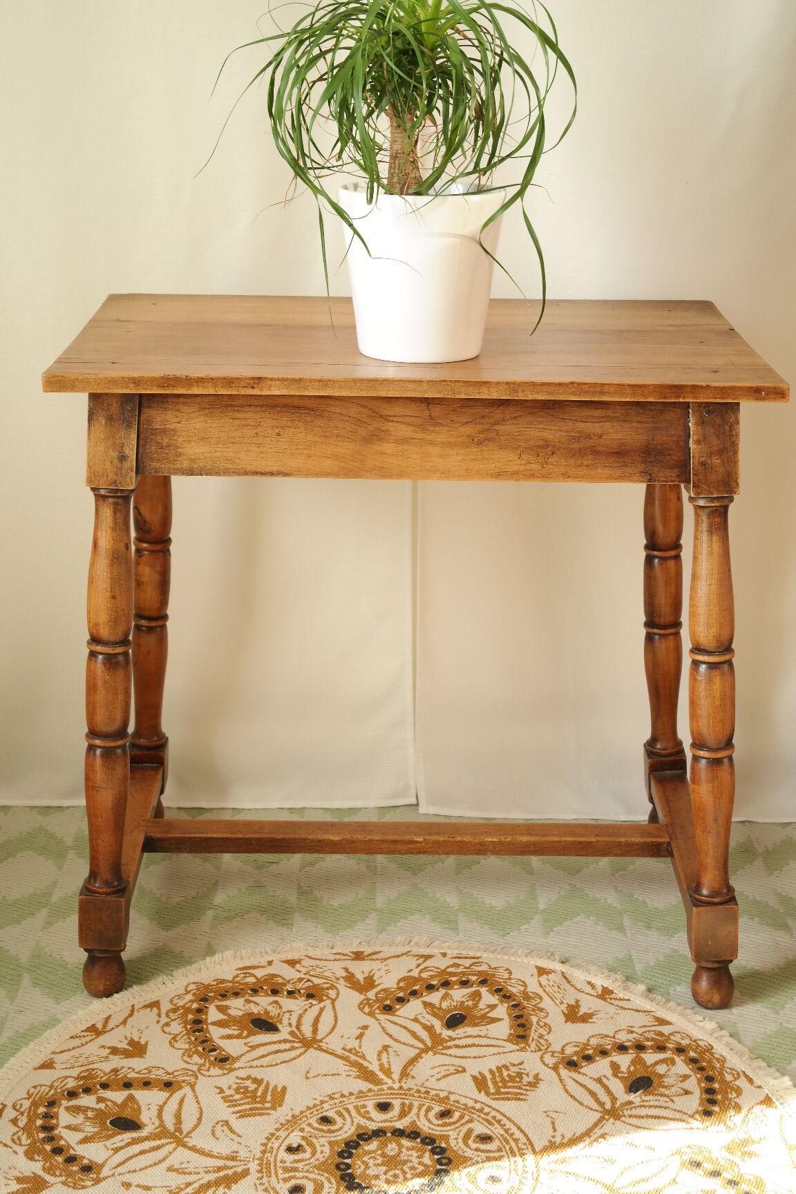 Antique walnut side table
