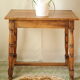 Antique walnut side table