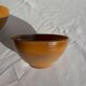 Lot de 4 petits bols marrons en verre H12 D13