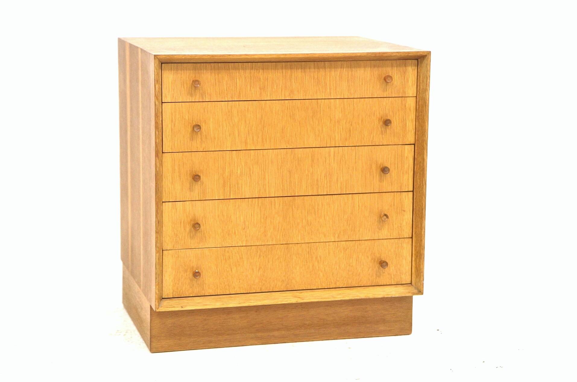 Scandinavian oak chest of drawers, Sweden, 1960