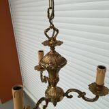 Lustre en laiton trois branches