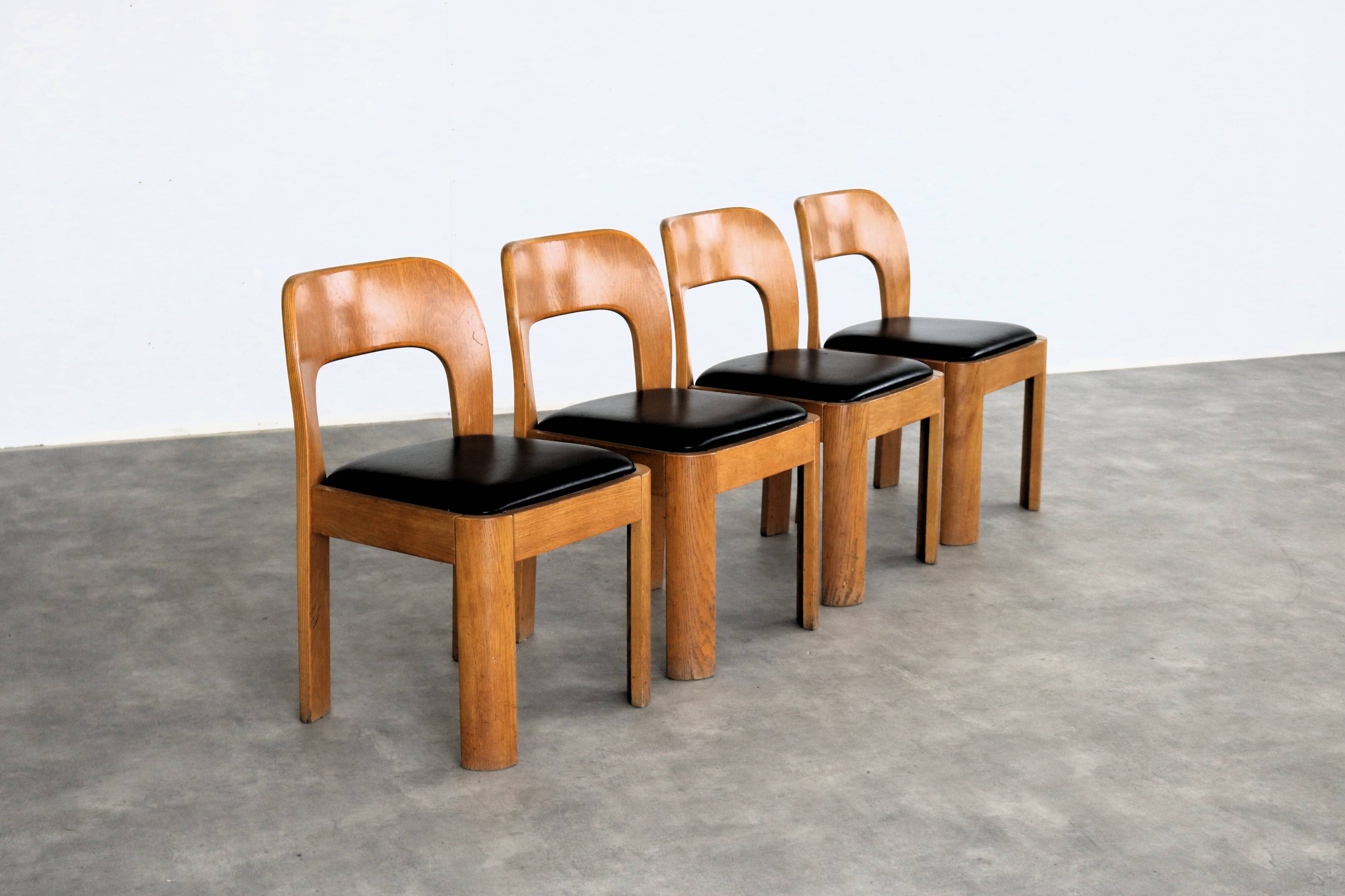 vintage eetkamerstoelen | stoelen | jaren 60 | eiken