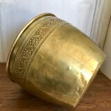 Early 20th century brass pot cover