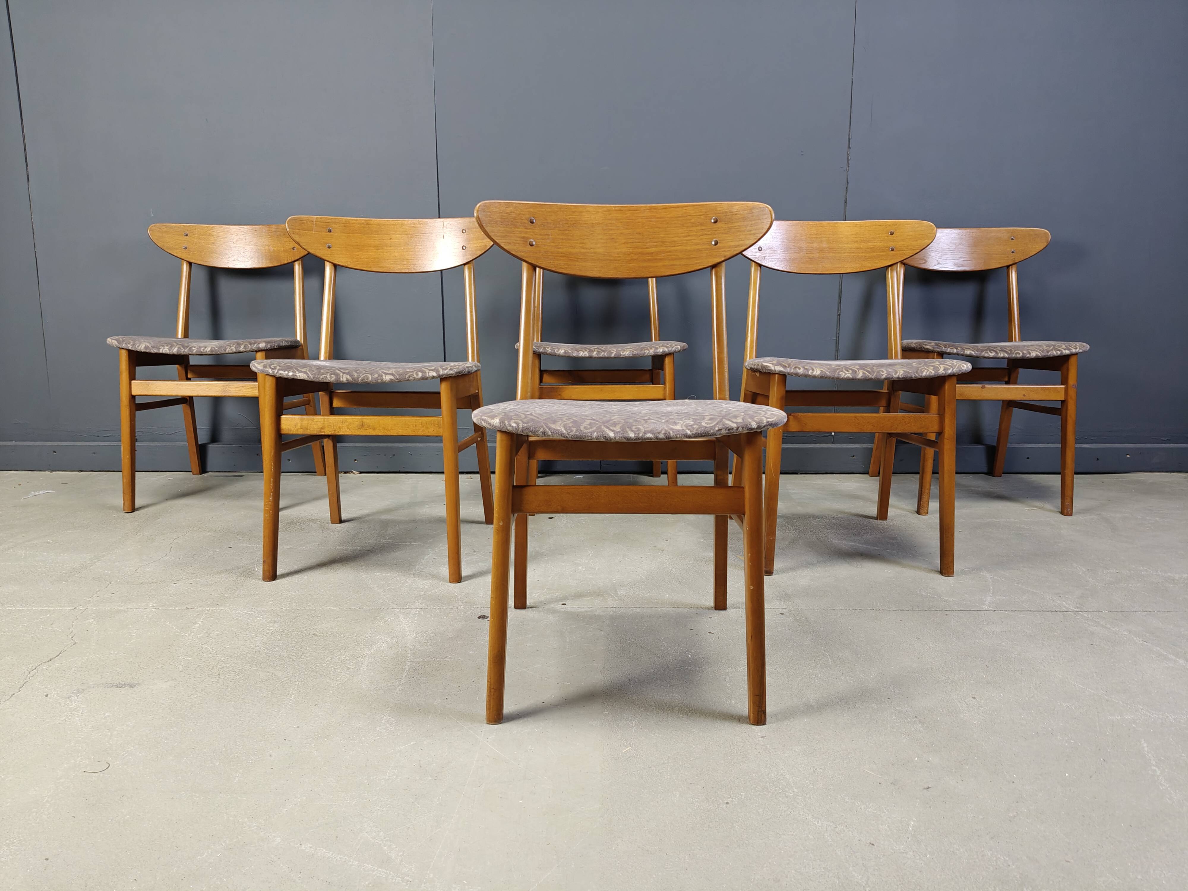 Farstrup Mobler dining chairs, set of 6 - 1960