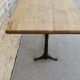 bistro table with cast iron legs signed Lelong, early 20th century