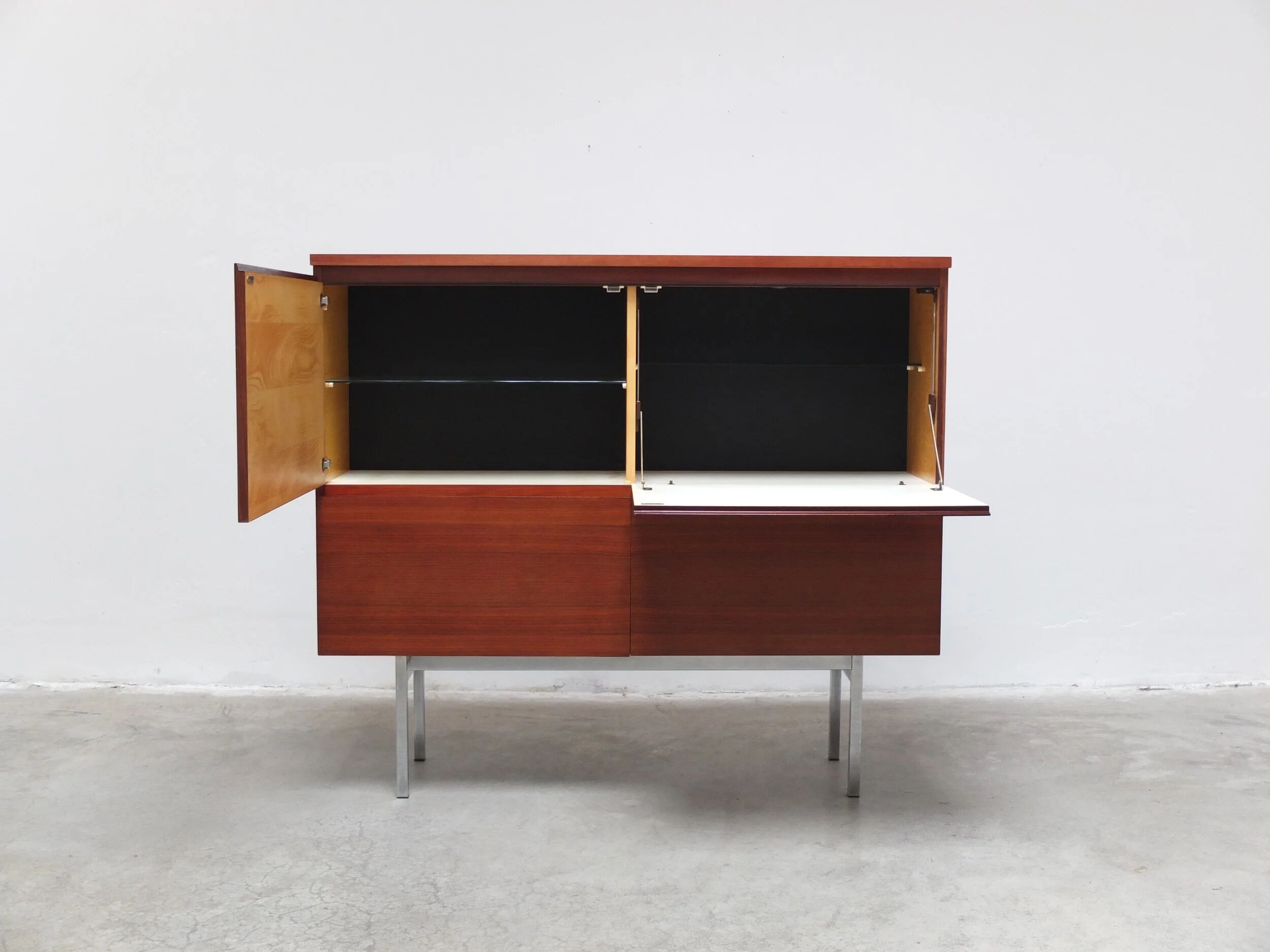 Minimalist bar cabinet by Meubelfabriek Aurora, 1960s