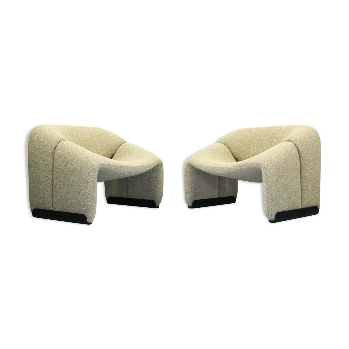 Pierre Paulin pair of F598 Groovy lounge chairs for Artifort, The Netherlands