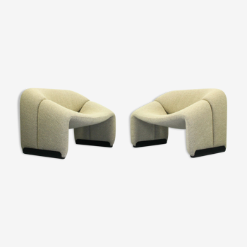 Pierre Paulin pair of F598 Groovy lounge chairs for Artifort, The Netherlands