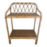 Small Rattan & Bamboo Shelf