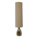 Accolay style lamp with tall beige shade, 1960s