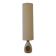 Accolay style lamp with tall beige shade, 1960s