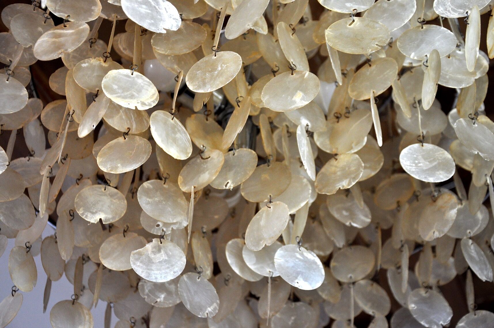 Mother-of-pearl chandelier, 4 levels, 1980, France
