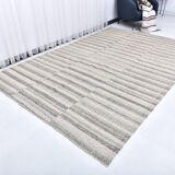 Pastel pink kilim rug, 325x217 cm wool kilim rug, large kilim carpet