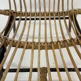 Vintage rattan chair by Dirk van Sliedregt Rohe Noordwolde 1960 in the Netherlands