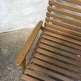 Painted and varnished wood armchair