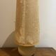 stone lamp with its lampshade in dried flowers 1970