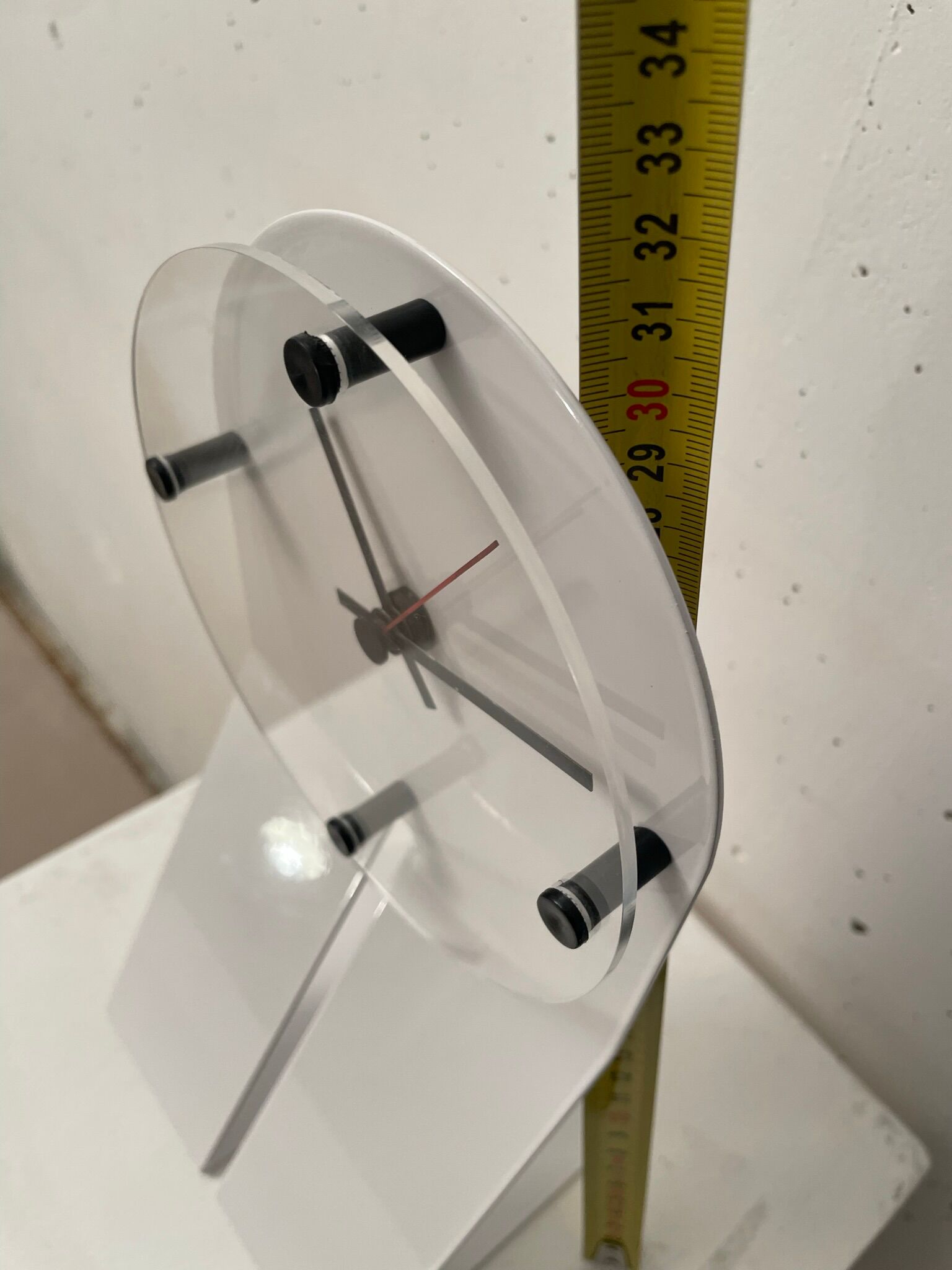 Clocky Clock desk clock, Seccose, Gaspare Cairoli, 1980