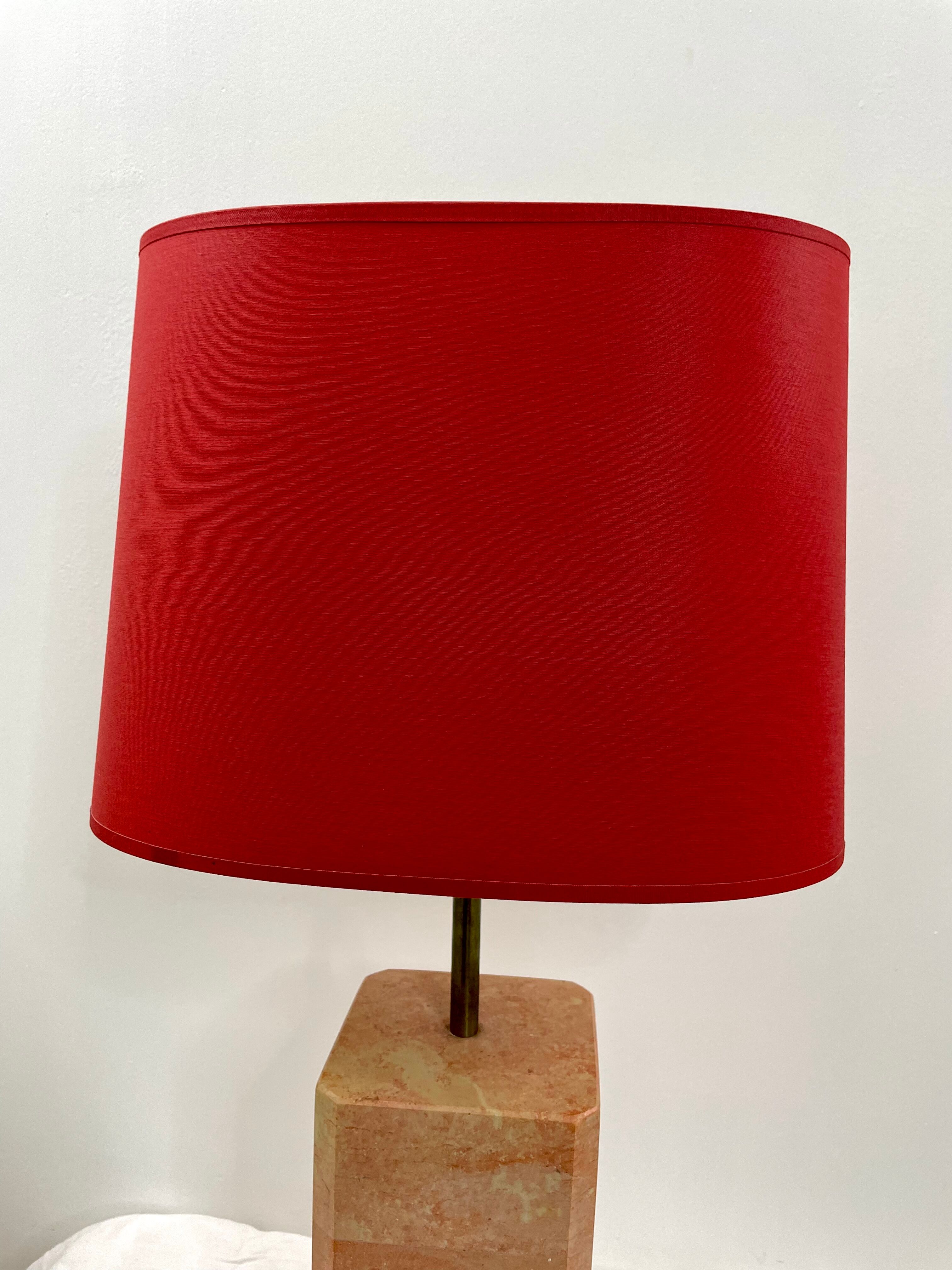 Lampe à poser en marbre vintage