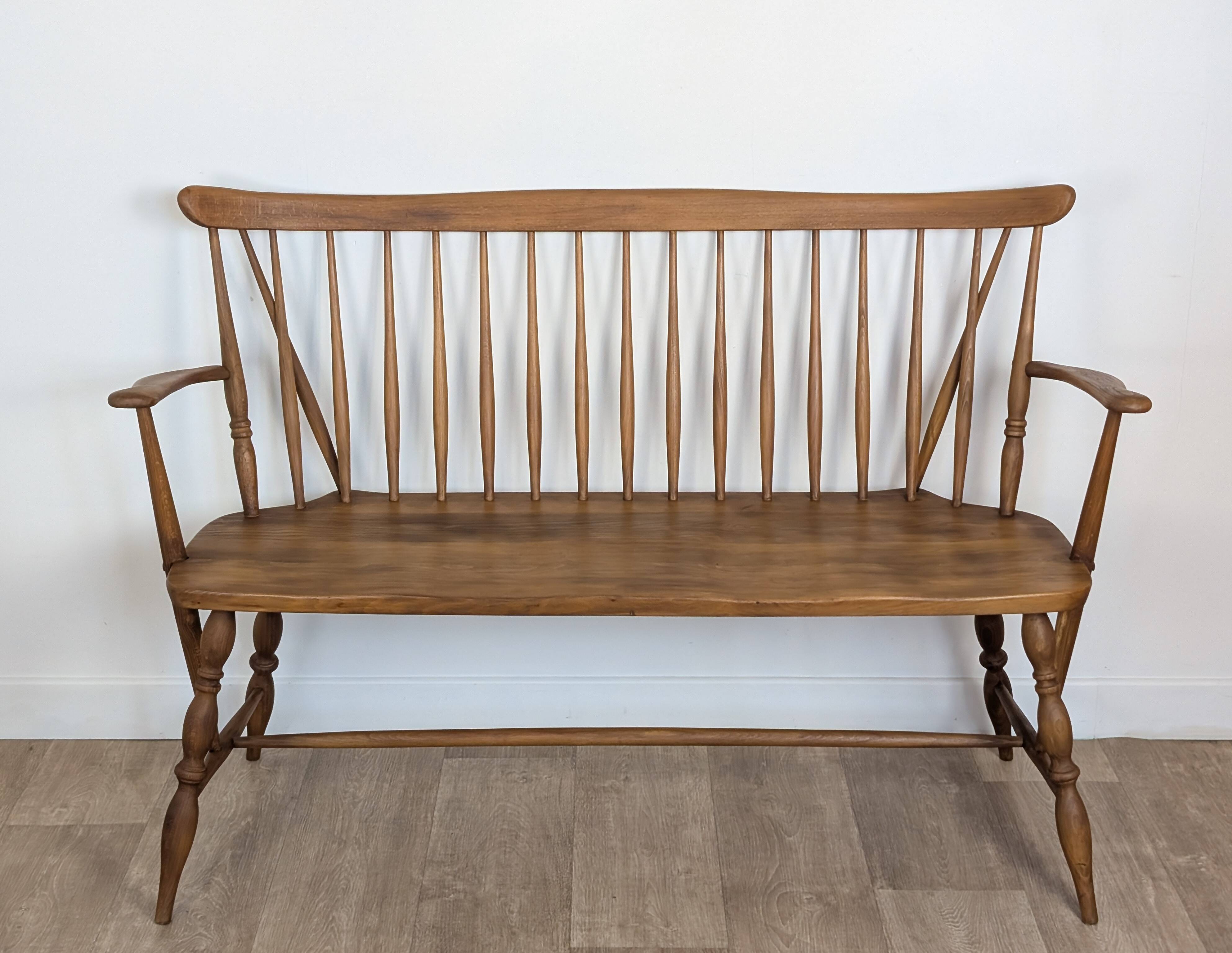 Bench, vintage bench in solid wood