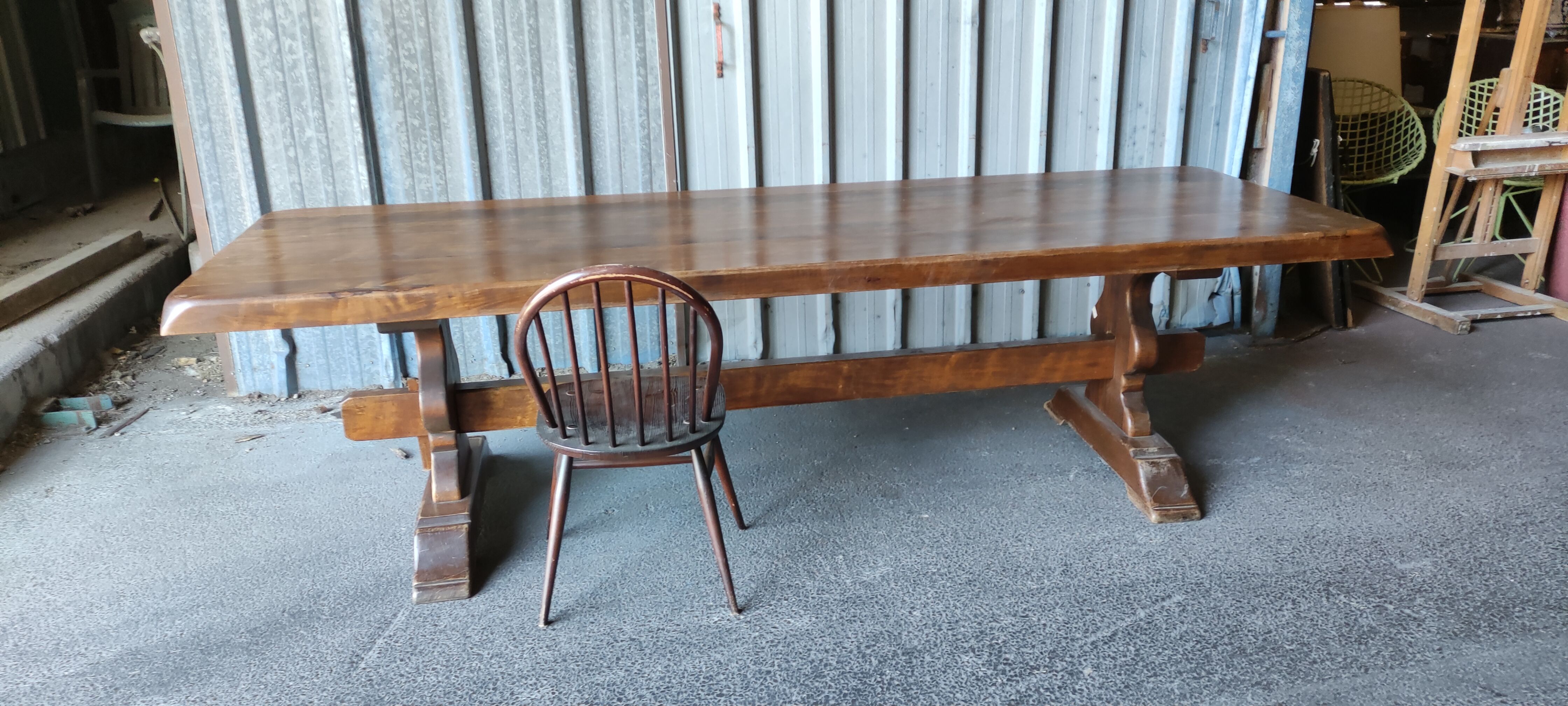 Monastery table 2.70 meters, farmhouse table