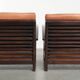Ensemble de 2 fauteuils Art Déco en cuir de vache couleur cognac du 20e siècle.