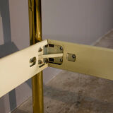 Double bed frame in brass lipparini 1970