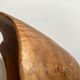 Saladier centre de table en bois d'olivier 1960 forme libre
