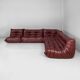 Modern French Togo leather sofa