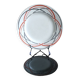 Old plate with geometric pattern Lunéville France