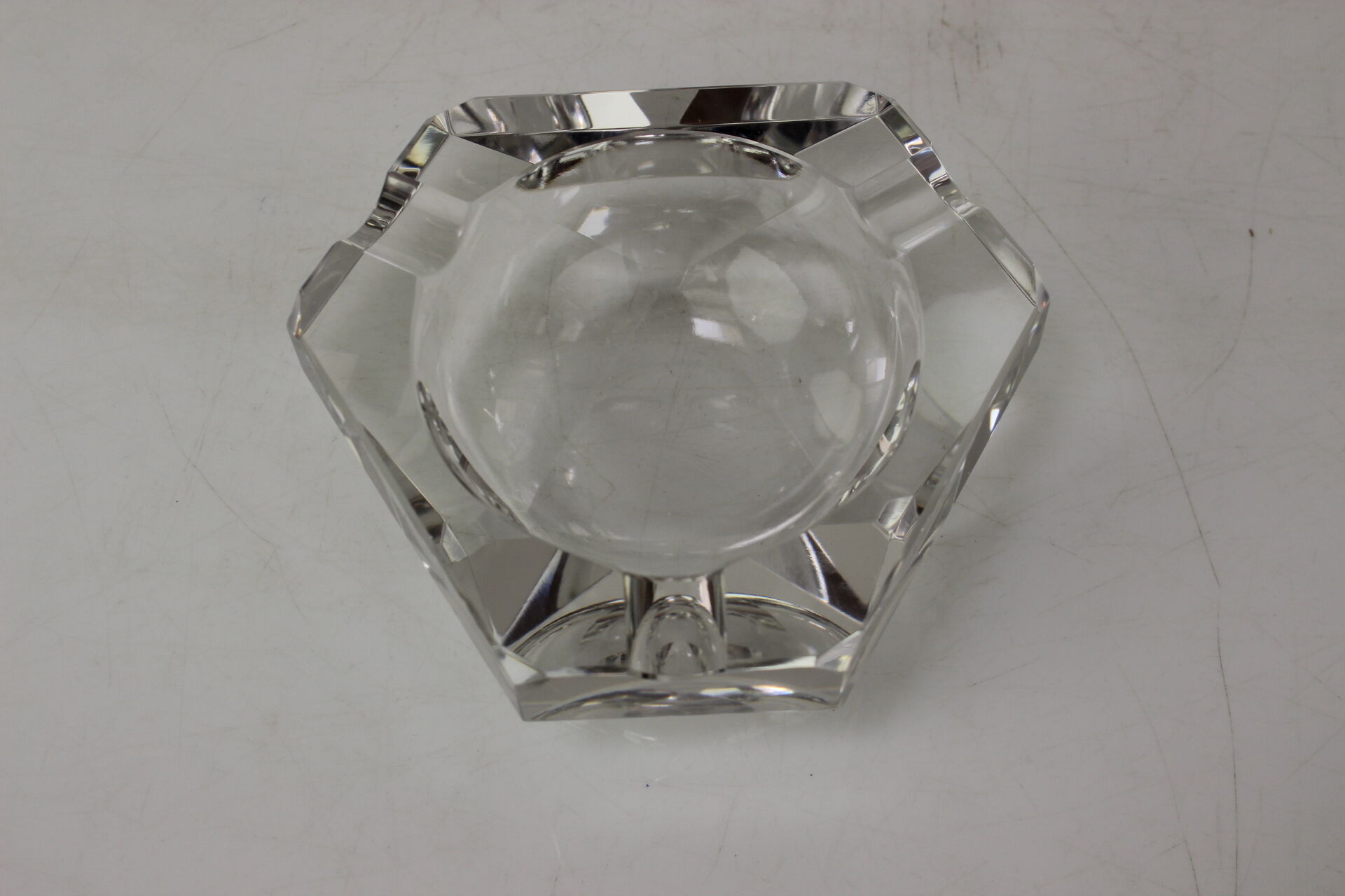 Cendrier du milieu du siècle - Diamant de Bohemia Glass, années 1970