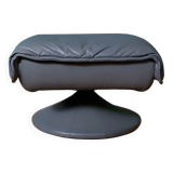 Vintage mid-century Danish leather footstool