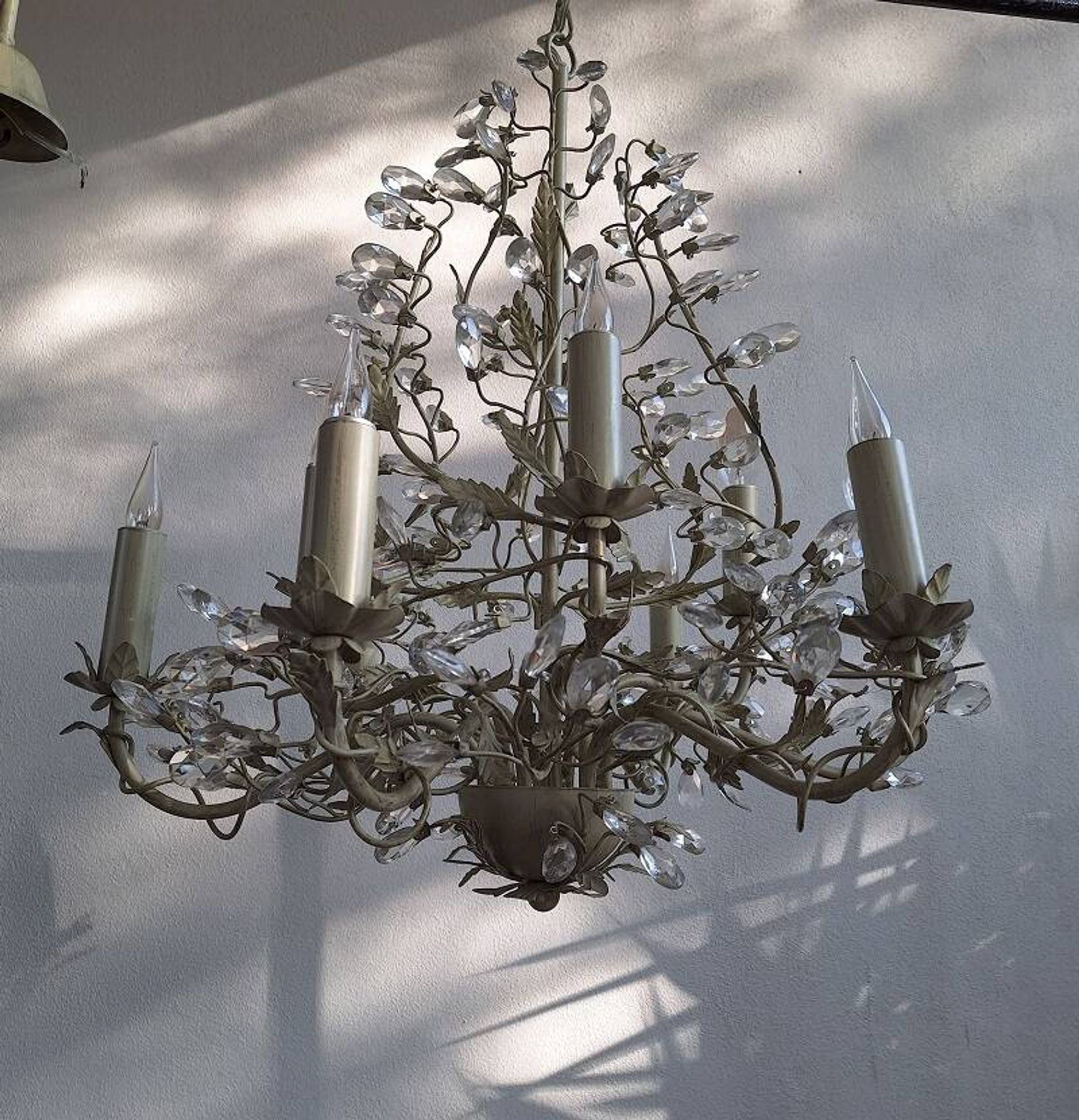 Lustre Shabby Chic à 9 Lumières Superbe Italien