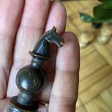 Chessboard and backgammon in lacquer and horn