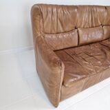 High Back Sofa By Gerard van den Berg for Montis in Cognac Leather, 1980's