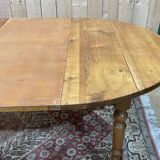 Cherry wood dining room table with 2 extensions, LOUIS PHILIPPE style work from the 1930s