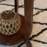 Art deco oak pedestal table